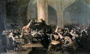Francisco Jose de Goya The Inquisition Tribunal oil painting on canvas